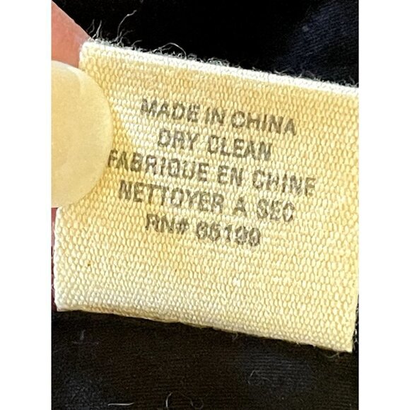 Elizabeth And James Navy Blue Plaid Collared Convertible Trench‎ Coat Size XS - Picture 9 of 11